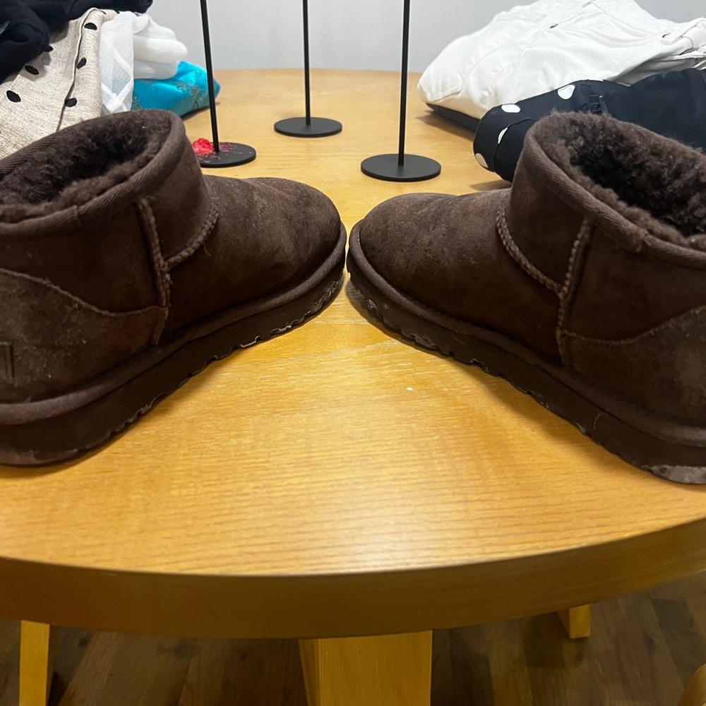 Brown Suede Ugg Mini - Picture 4 of 6